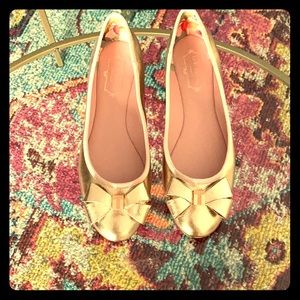 Ted Baker rose gold baker rose gold flats.